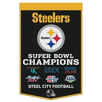 Bannière de championnat WinCraft Pittsburgh Steelers 24" x 38"
