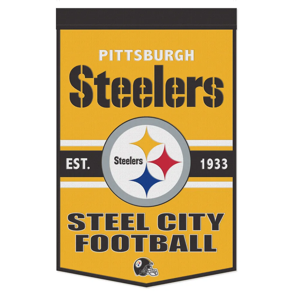WinCraft Pittsburgh Steelers Bannière à slogan 24" x 38"