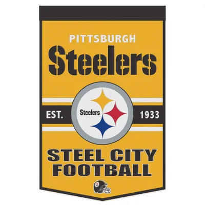 WinCraft Pittsburgh Steelers Bannière à slogan 24" x 38"
