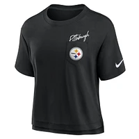 Women's Nike  Black Pittsburgh Steelers Performance Pocket T-Shirt