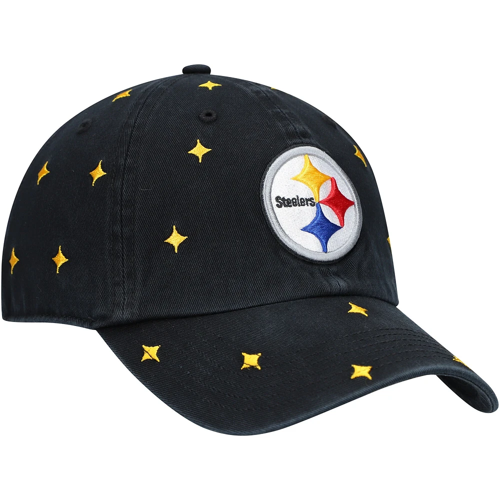 Casquette réglable '47 Pittsburgh Steelers Confetti Clean Up pour femme, noir/or