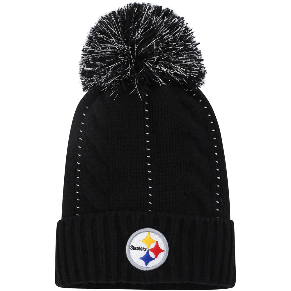 47 Brand Women's '47 Black Pittsburgh Steelers Bauble Cuffed Knit