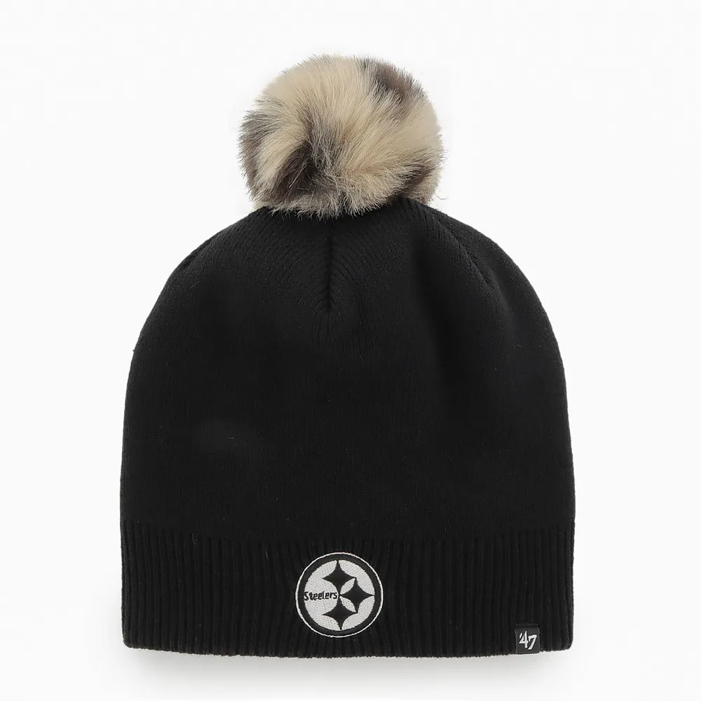 steelers black beanie