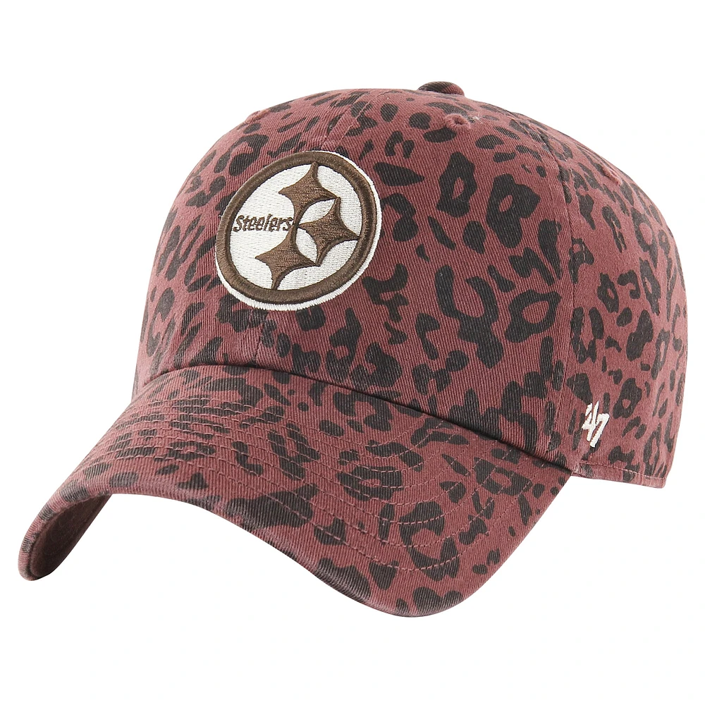 Women's '47  Brown Pittsburgh Steelers Tawny Clean Up Adjustable Hat