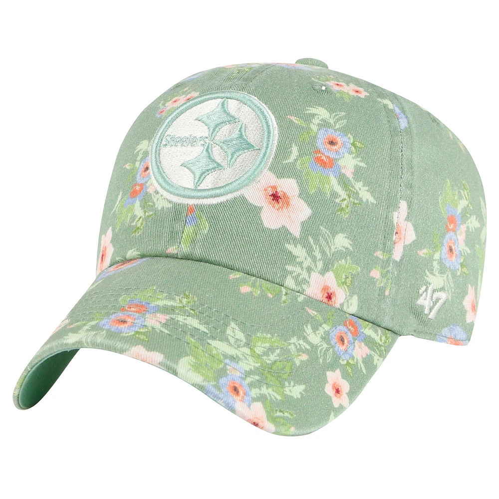 Women's '47  Green Pittsburgh Steelers Meadow Garden Clean Up Adjustable Hat