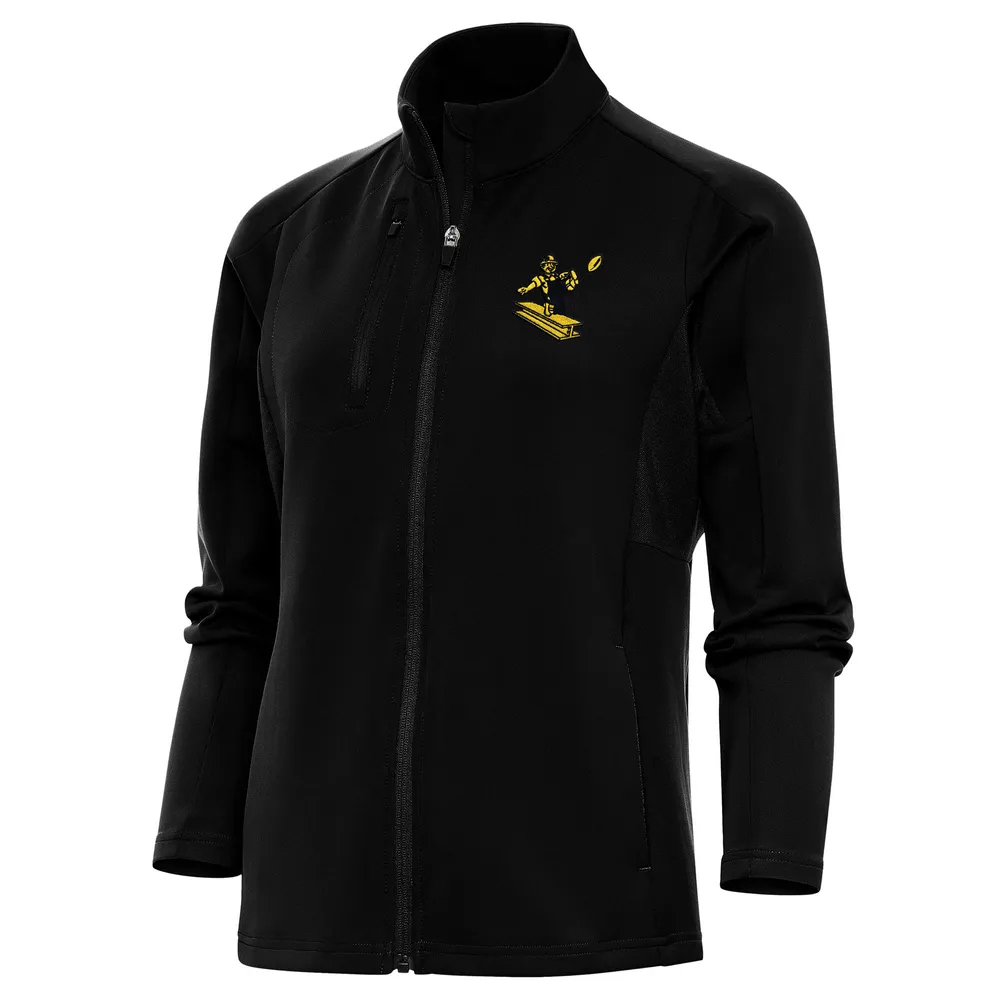 Women's Antigua White Pittsburgh Steelers Altitude Full-Zip Jacket