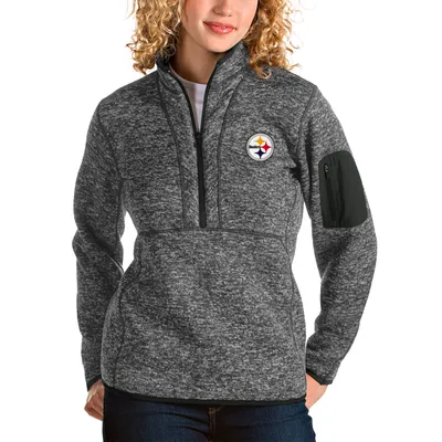 Lids Pittsburgh Steelers Antigua Women's Fortune Half-Zip Pullover Jacket -  Oatmeal