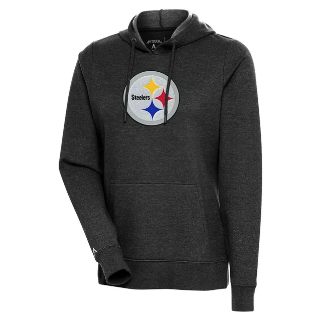 Pittsburgh Steelers Big & Tall Muscle Sleeveless Pullover Hoodie - Black