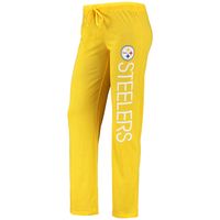 Women's Pittsburgh Steelers Concepts Sport Black/Gold Plus Size Meter Tank  Top and Pants Sleep Set