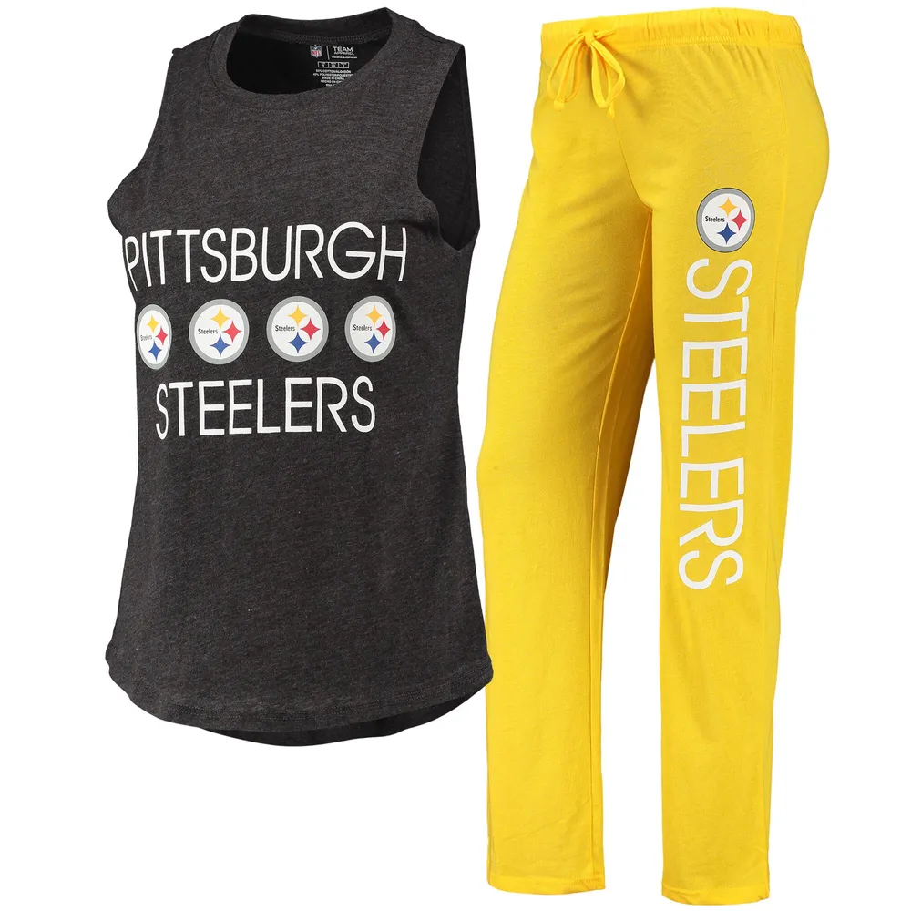 Lids Pittsburgh Steelers Concepts Sport Women's Muscle Tank Top & Pants  Sleep Set - Gold/Black