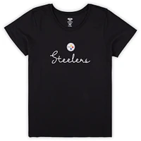Women's Concepts Sport Pittsburgh Steelers Plus Script T-Shirt & Pants Sleep Set
