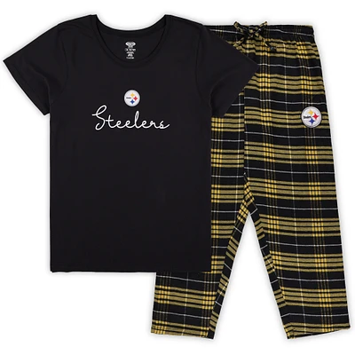 Ensemble t-shirt et pantalon Concepts Sport Pittsburgh Steelers pour femme