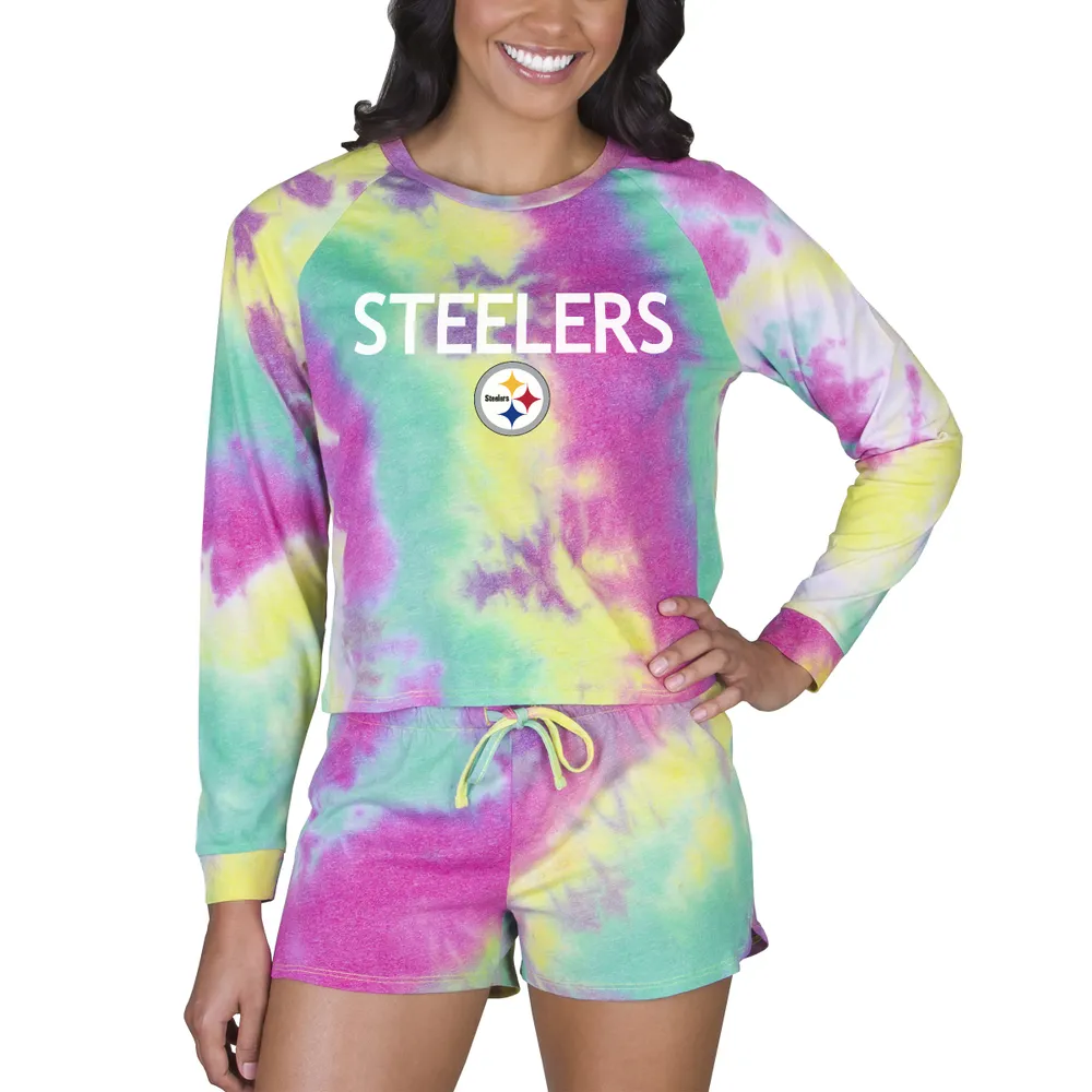 Lids Pittsburgh Steelers Concepts Sport Women's Velodrome Tie-Dye