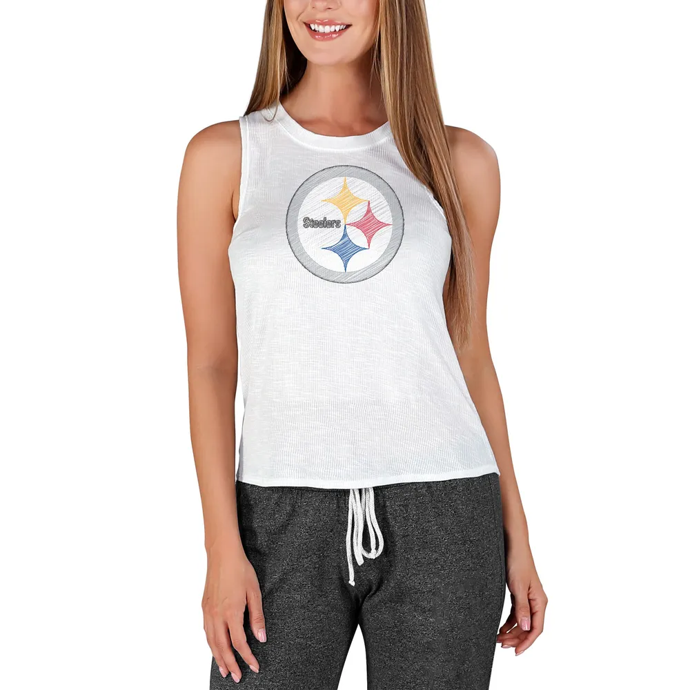 Lids Pittsburgh Steelers Concepts Sport Women's Gable Knit Tank Top - White