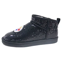 Bottines à paillettes Cuce noires Pittsburgh Steelers pour femmes