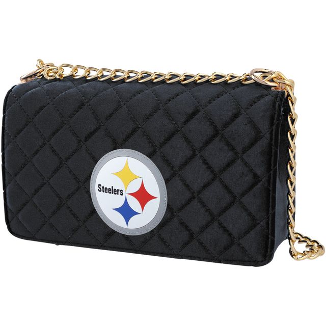 Sac de couleur de l'équipe Cuce Pittsburgh Steelers en velours pour femmes