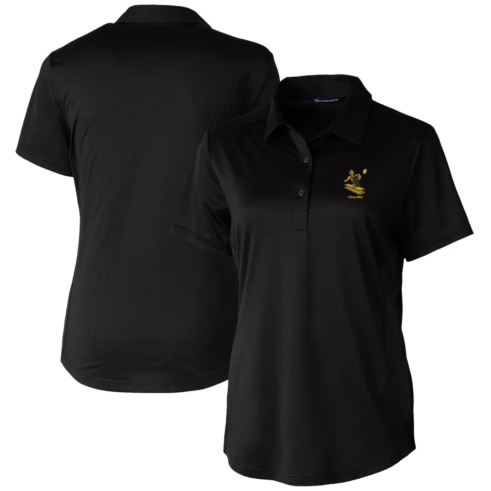 Pittsburgh Steelers Cutter & Buck Prospect Textured Stretch Polo - Black