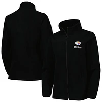 Women's Dunbrooke Black Pittsburgh Steelers Hayden Polar Fleece Full-Zip Jacket