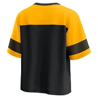 Women's Fanatics  Black/Gold Pittsburgh Steelers Homeschool Jersey Poly V-Neck
Fashion Top