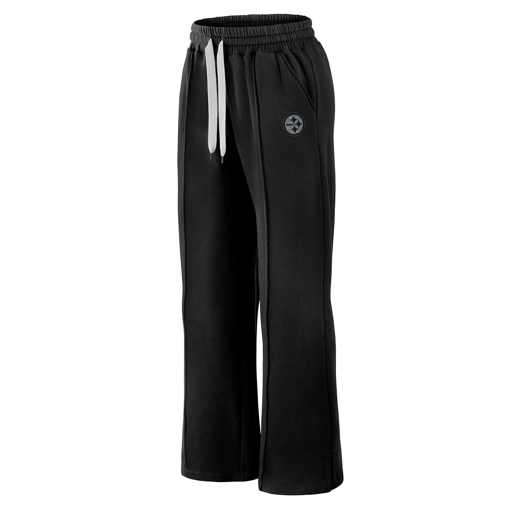 Pantalon de survêtement en polaire noir Pittsburgh Steelers Elements pour femme Fanatics