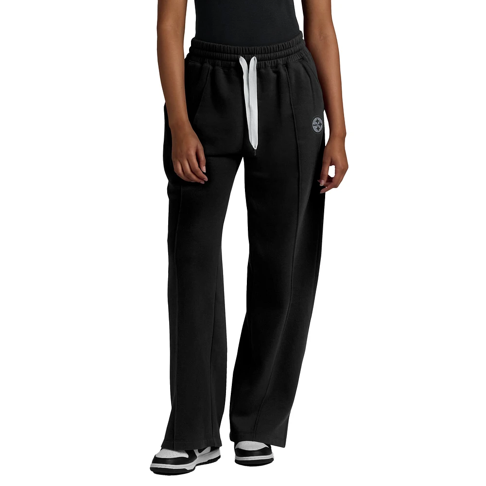 Pantalon de survêtement en polaire noir Pittsburgh Steelers Elements pour femme Fanatics