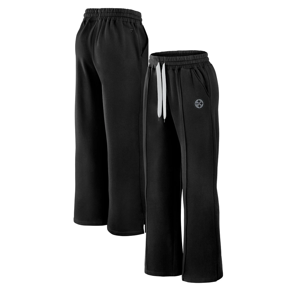 Pantalon de survêtement en polaire noir Pittsburgh Steelers Elements pour femme Fanatics