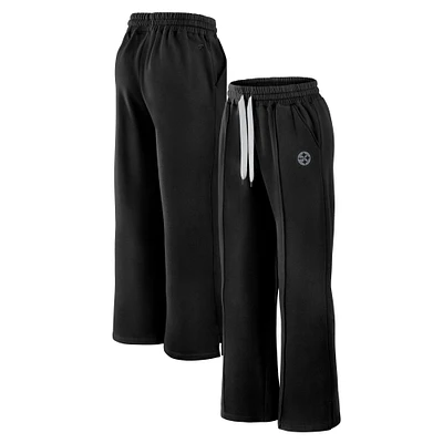 Pantalon de survêtement en polaire noir Pittsburgh Steelers Elements pour femme Fanatics