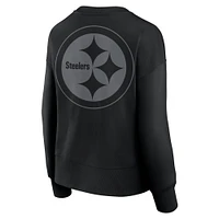 Sweat-shirt à capuche noir Fanatics pour femme des Steelers de Pittsburgh Elements