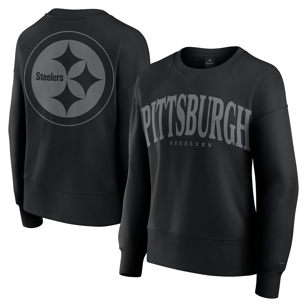 Sweat-shirt à capuche noir Fanatics pour femme des Steelers de Pittsburgh Elements