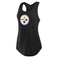 Débardeur Fanatics pour femme noir Pittsburgh Steelers Iron Fan