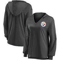 Sweat à capuche noir Fanatics pour femmes des Steelers de Pittsburgh