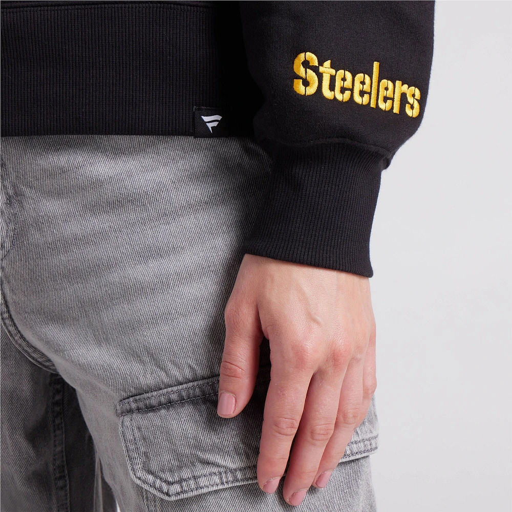 Sweat à capuche en polaire noir Legacy des Pittsburgh Steelers Fanatics pour femmes