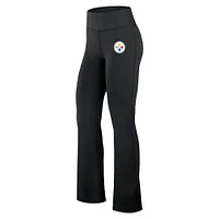 Women's Fanatics Black Pittsburgh Steelers Maxed Out Flare Leggings