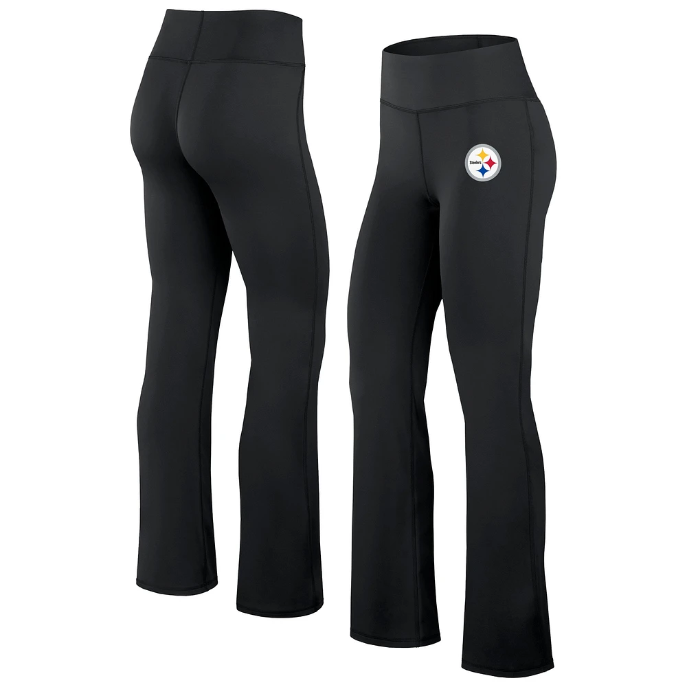 Legging évasé Maxed Out Fanatics pour femmes, Pittsburgh Steelers, noir