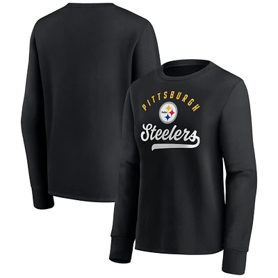 Women's Fanatics Black Pittsburgh Steelers Ultimate Style - Pullover Sweatshirt