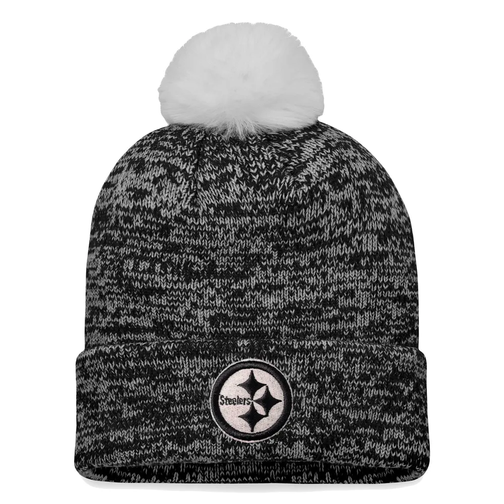 Lids Pittsburgh Steelers Fanatics Branded Women's Iconic Cuffed Knit Hat  with Pom - Black