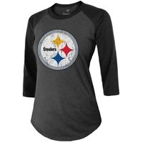 Lids Chase Claypool Pittsburgh Steelers Fanatics Branded Women's Team  Player Name & Number Tri-Blend Raglan 3/4-Sleeve T-Shirt - Black