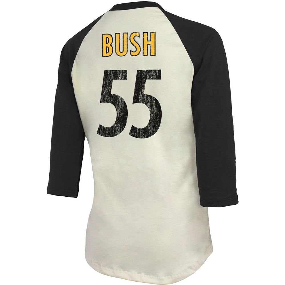 Women's Fanatics Branded Devin Bush Cream/Black Pittsburgh