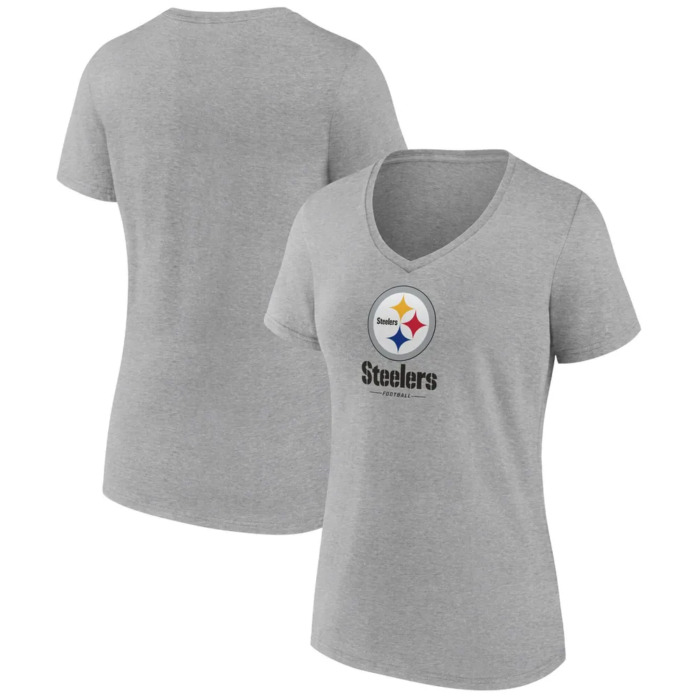 Men's Fanatics Branded Heathered Gray Pittsburgh Steelers Team