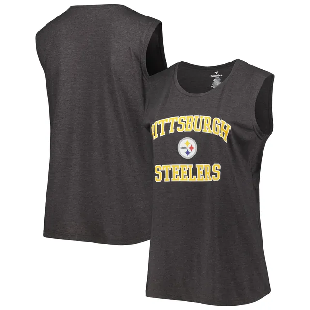 Men's Fanatics Branded Heathered Charcoal Pittsburgh Steelers