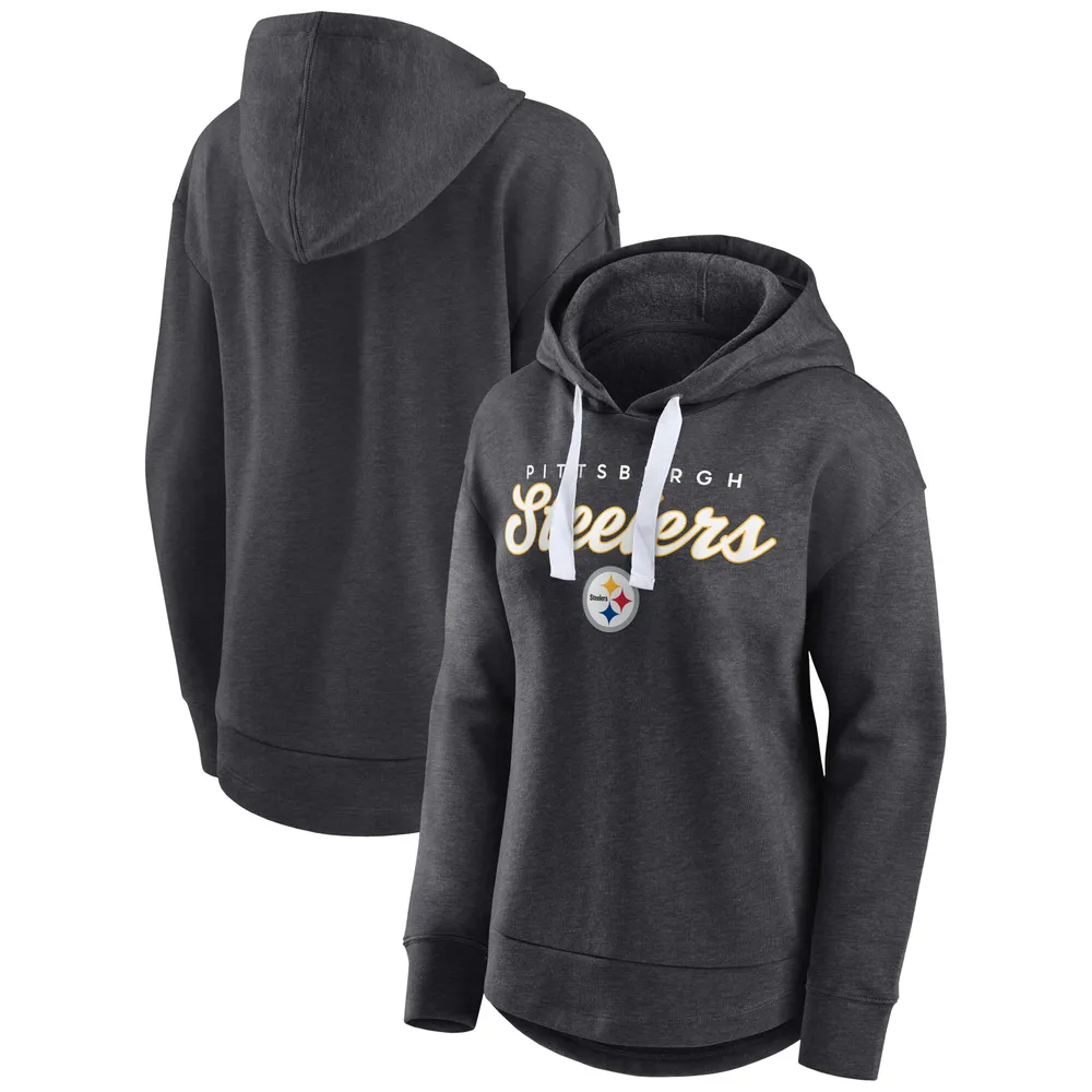 Fanatics Steelers Men's Blocked Cotton Fleece Full Zip Hoodie - S