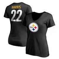 Najee Harris Pittsburgh Steelers Nike Player Name & Number Long Sleeve T- Shirt - Black