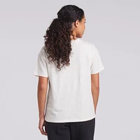 T-shirt boxy flammé Fanatics Cream Pittsburgh Steelers pour femme