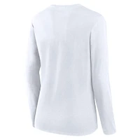 Women's Fanatics White Pittsburgh Steelers  Long Sleeve T-Shirt