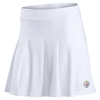 Women's Fanatics White Pittsburgh Steelers Primary Logo Tennis Skort