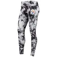 Legging tie-dye FOCO Pittsburgh Steelers noir pour femme