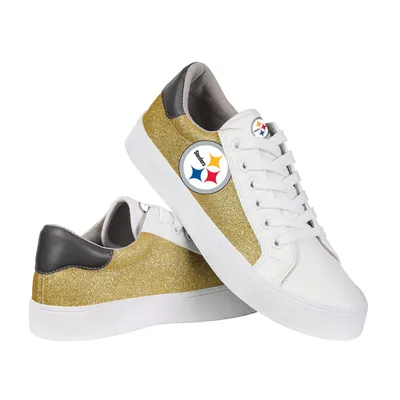 Pittsburgh Steelers FOCO Women's Glitter Sneakers