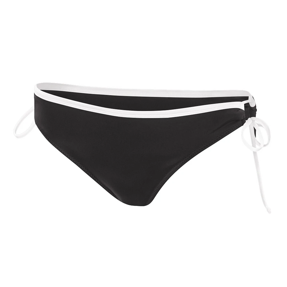 Women's G-III 4Her by Carl Banks Black Pittsburgh Steelers Logo Perfect Match - Bikini Bottom