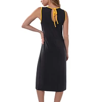 Women's G-III 4Her by Carl Banks Black Pittsburgh Steelers Main Field Maxi Dress