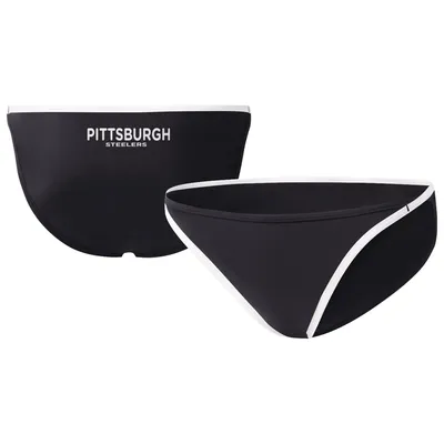 Pittsburgh Steelers G-III 4Her by Carl Banks Women's Play Action Bikini Bottom - Black